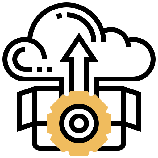 Cloud uploading icon