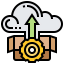 Cloud uploading biểu tượng 64x64