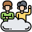 Cloud sharing icon 64x64