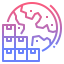 Worldwide shipping icon 64x64