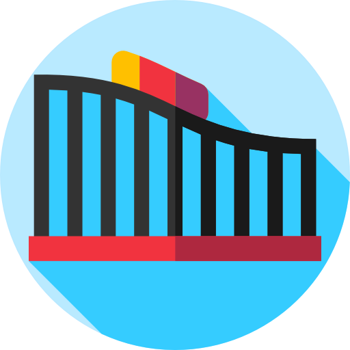 Roller coaster icon
