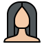 Straight hair icon 64x64