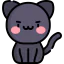 Black cat icon 64x64
