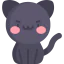Black cat icon 64x64