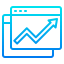 Line graph icon 64x64