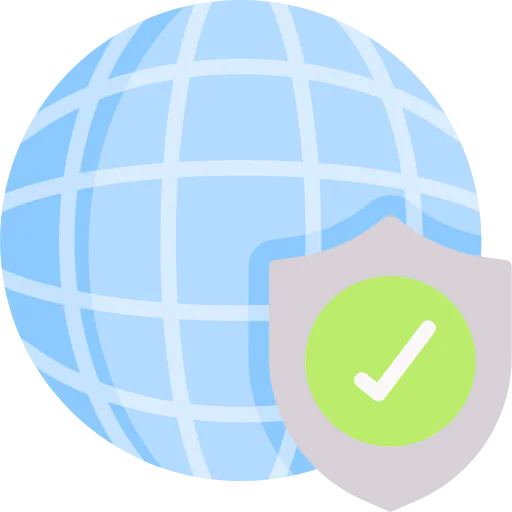 Globe grid icon