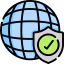 Globe grid アイコン 64x64