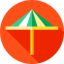 Sun umbrella icon 64x64