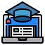 Graduation cap icon 64x64