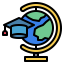 Graduation cap icon 64x64