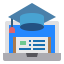 Graduation cap icon 64x64