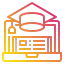 Graduation cap icon 64x64