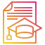 Graduation cap icon 64x64