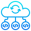 Cloud coding icône 64x64
