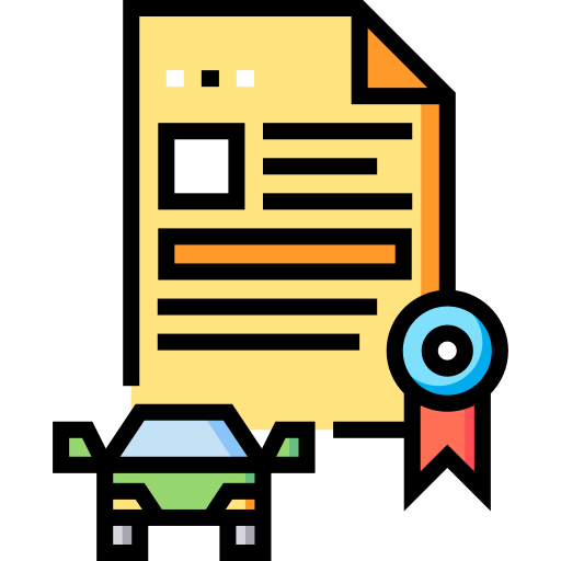 Driving test icon