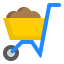 Wheelbarrow icon 64x64