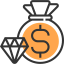 Money bag icon 64x64