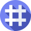 Hashtag Symbol 64x64