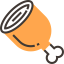 Chicken leg icon 64x64
