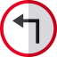 Turn left icon 64x64