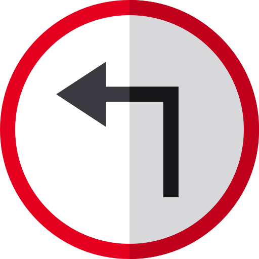 Turn left icon