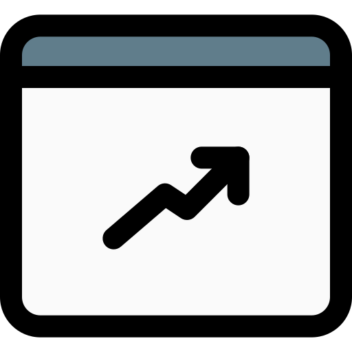 Line chart icon