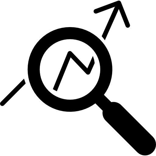 Stock data analysis icon