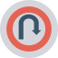 U turn ícono 64x64