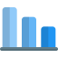 Bar chart icon 64x64