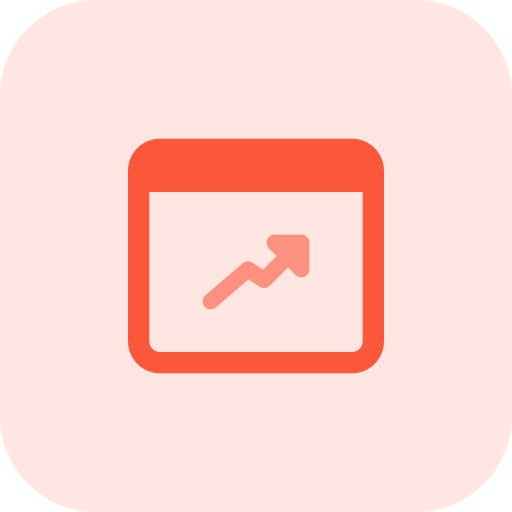 Line chart icon