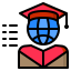Global education icon 64x64