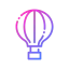 Hot air balloon icon 64x64