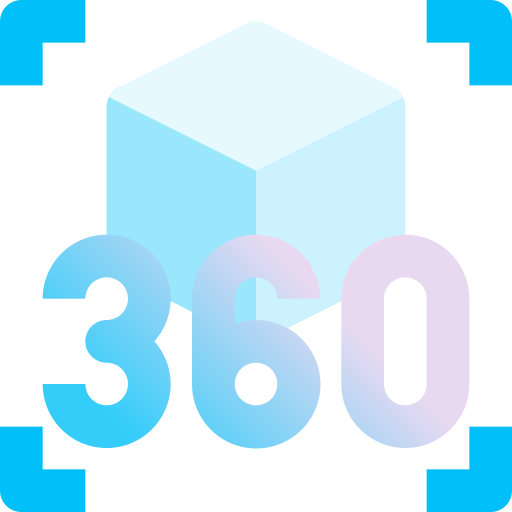 360 degrees icon