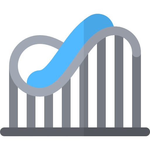 Roller coaster icon