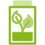Eco battery icon 64x64