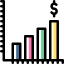 Bar chart icon 64x64