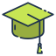 Graduation cap icon 64x64
