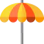 Sun umbrella icon 64x64