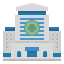 Hospital building icon 64x64