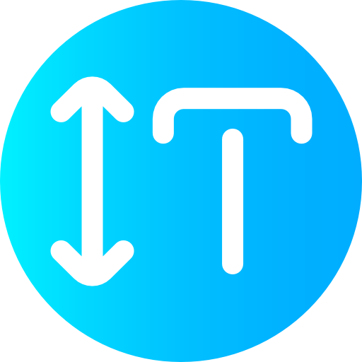 Text height icon