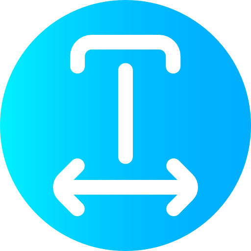 Text width icon