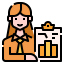 Business woman icon 64x64