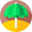 Sun umbrella icon 64x64