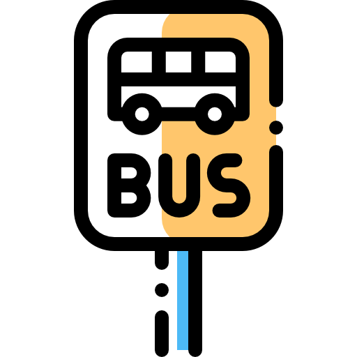 Bus stop icon