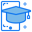 Graduation cap icon 64x64