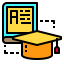 Graduation cap icon 64x64