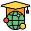 Graduation cap icon 64x64
