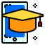 Graduation cap icon 64x64
