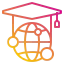 Graduation cap icon 64x64