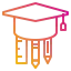 Graduation cap icon 64x64